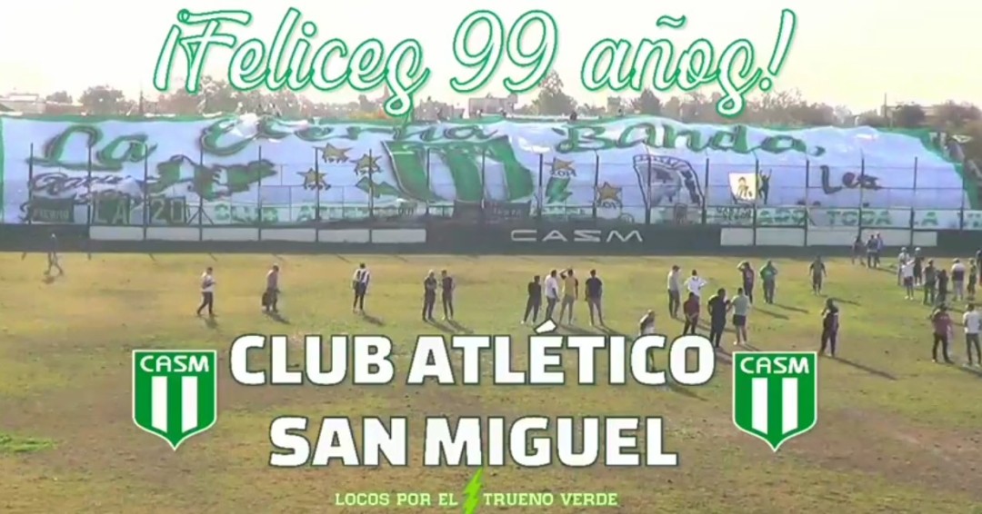 Hinchas de San Miguel festejaron los 99 años del Club en inmediaciones del  Estadio – Diario Efecto